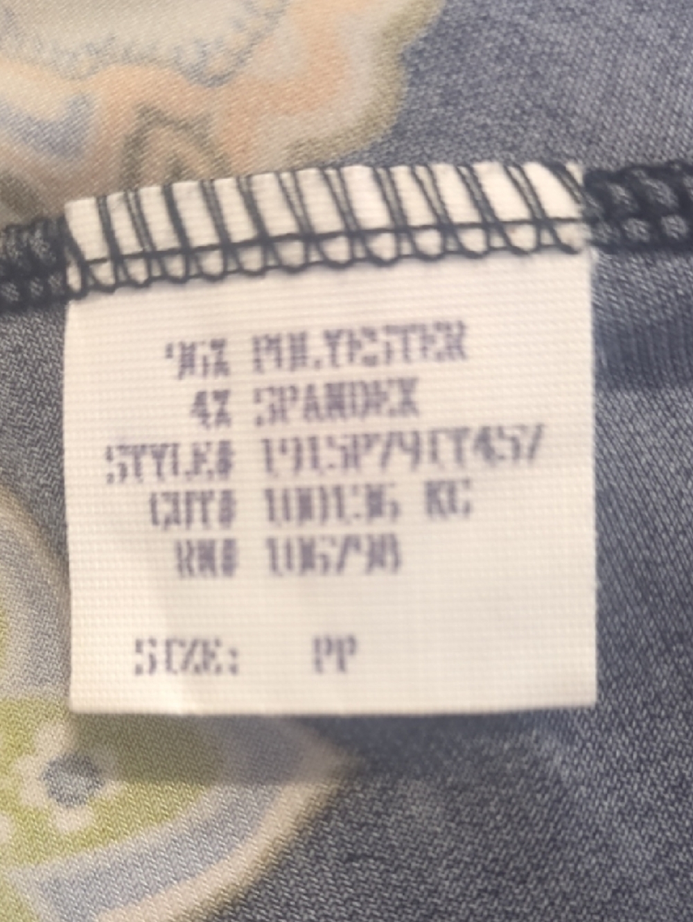 Lily Paisley Print mini dress in Black Purple & Gold Size PP - Picture 5 of 5